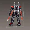 585 Teile Schwarz Rot Mecha Baustein Modell Roboter Kinderspielzeug Weihnachtsgeschenke 25,6cm