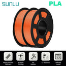 SUNLU 2KG 3D PLA/PETG/PLA PLUS/Clear Filament 1.75mm 2Roll 1KG 3D Printer Neatly Wound 3D Filament for 3D Printer& 3D Pen