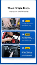 EAFC Jump Starter Power Bank 12V Booster for Car Start 600A Quick Charger Auto Starting Device Powerbank Device Petrol Diesel