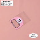 100pcs Cute Monster Sharp Teeth Plastic Bags Xmas Gift Packaging Bags Wedding Candy Bag OPP Bags Birthday Easter Party Decor