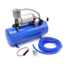 Air Compressor DC 12V 150psi Air Compressor System with Universal 6 L Tank Train Air Horn Kit Air Horn Kit