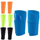 Three-piece Anti Slip Soccer Socks Football Shin Guards Adults Kids Elasticity Legging Cover Sleeve With Pocket Protection Gear