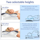 Ergonomic Butterfly Memory Foam Pillow Cooling Ice Silk Contour Cervical Support Pillow Orthopedic Neck Pain Relief Massage Bed Pillow Deep Sleep