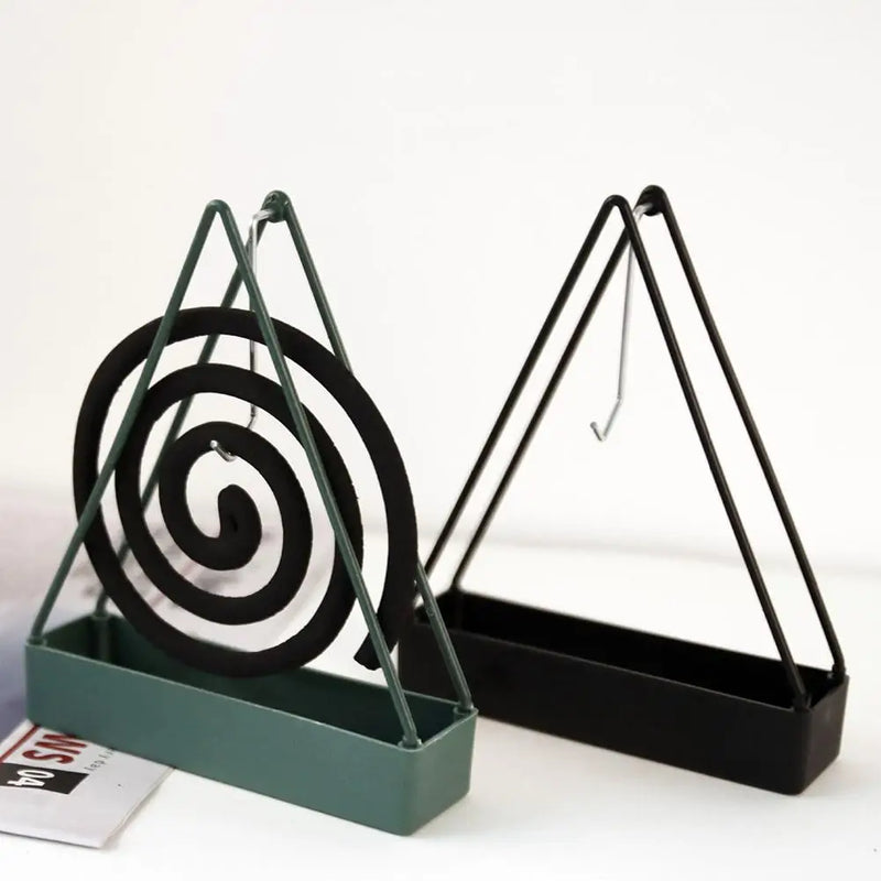 Iron Mosquito Coil Holder Incense Holders Coil Incense Burner Frame Modern Repellent Incense Rack For Household Bedroom Patio