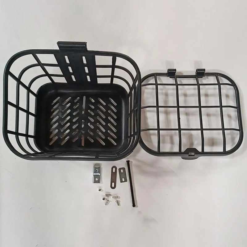 E-bike Storage Basket Capacity Bicycle Front Basket Strong Load-bearing Easy Installation Durable Scooter Bike for One-piece