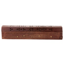 Antiker Räucherstäbchenhalter aus Holz, Räucherbox, Räucherstäbchenbrenner