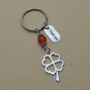 1/10 Sets Clover thank you Teacher's Day Gift creative Keychain Lovers Key Ring Jewelry
