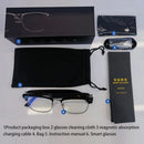 BT Audio Glasses Remote Shooting Outdoor Sport Glasses with Camera Open Ear Sound Mic Speakers Wearable Eyeglass for Women Men