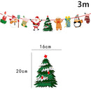 Merry Christmas Balloon Santa Claus Christmas Tree Elk Banner Ornaments Christmas Party Decorations For Home 2024 Xmas Pendants