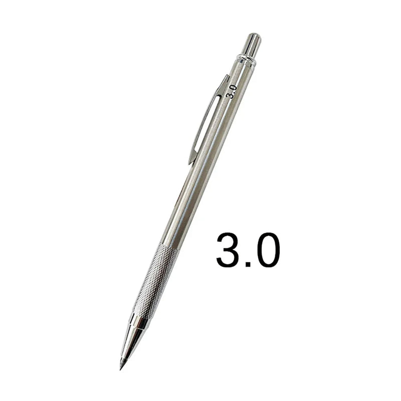 Metal Mechanical Pencil 0.3 0.5 0.7 0.9 1.3 2.0mm Automatic Pencil Art Drawing Painting Pencil with Leads Office School Supply