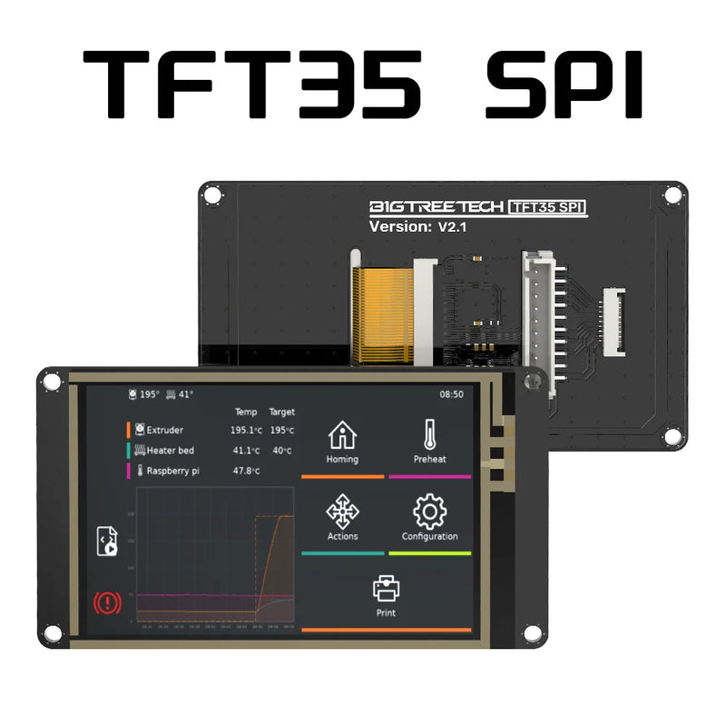 BIGTREETECH TFT35 SPI V2.1 Touch Screen With IO2CAN V1.0 Module 3.5'' 480x320 TFT Display for CB1 M8P 3D Printer Motherboard
