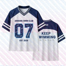 Summer 3D Digital Print ARIRANG KEEP SWIMMING V Neck T-Shirt Fans Breathable Jersey Men's Women's Casual Short Sleeve Man Tops T
