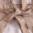 1pc Strap Canvas Floral Apron with Hood, Waterproof Oil-resistant Breathable Workwear WaistApron