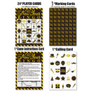 1 Set 2025 Happy New Year Theme Bingo Desktop Game Cards for 24 Players Family Classroom New Year Party Favors Decoration