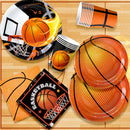Basketball Party Tableware, Basketball Birthday Tableware - Basketball Plates and NapkinsTablecloths & Basketball Happy Birthday