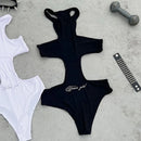 Summer Sexy Hanging Neck Sleeveless Jumpsuit Beach Casual Style Y2K Trendy Fashion Comfortable Fit All-Season One-Piece Suit