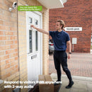 ZUMIMALL APP Security Wireless Outdoor  Battery Powered Cameras , 2.4G WiFi Color Night Vision/Siren/PIR