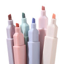 6tlg/Set Pastell Textmarker Kawaii Schreibwaren Farbmarker Schulbedarf Studentenmarker Textmarker Japanische Schreibwaren