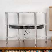Fosi Audio SoundStage Modular Desktop Hi-Fi Rack | Solid Aluminum & Acrylic Stack