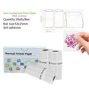 Printer Paper Roll Color Sticker Green&Lavender&Orange&White for Phomemo M02 T02 Paper,Waterproof,Oil-proof Friction-resistant