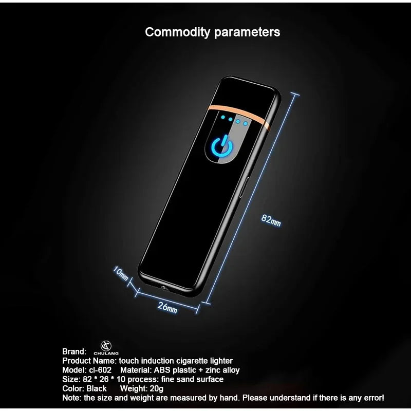 Mini Electric Lighter Cigarette Accessories Portable Electronic USB Rechargeable Lighter Men's Gadgets Gifts for Boyfriend New