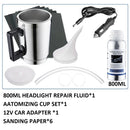 Headlight Coating Car Headlight Repair Fluid Car Light Polishing Set Headlight Atomization Cup Set of Heating Distillation