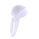 New Unisex Solid Color Soft Velvet Longtail Pirate Hat Breathable Bandana Durag Long Ribbon Cape Baotou Headband Du-Rag