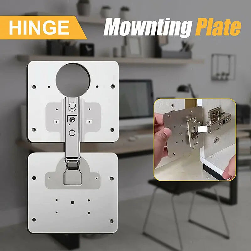 Hardware Hinge Repair Plate Rust Resistant Steel Hinges Cupboard Repair Mount Tool With Screws For Cabinet Furniture Drawer