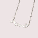 Mother's Day Mama Letter Pendant Necklace for Women Stainless Steel Jewelry Gift