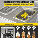 Sihao Ice Cream Machine 1200W A168 Panassonic  Compressor Ice Cream Maker 3Flavors Ice Cream Making Machine 4 Nozzles LCD Pannel