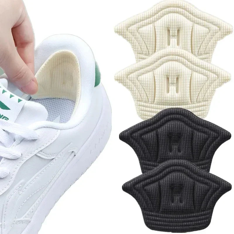 2/4pcs Adjustable Size Feet Pad Sport Shoes Heel Pads Sneaker Heel Sticker Antiwear Cushion Heel Back Sticker Protector