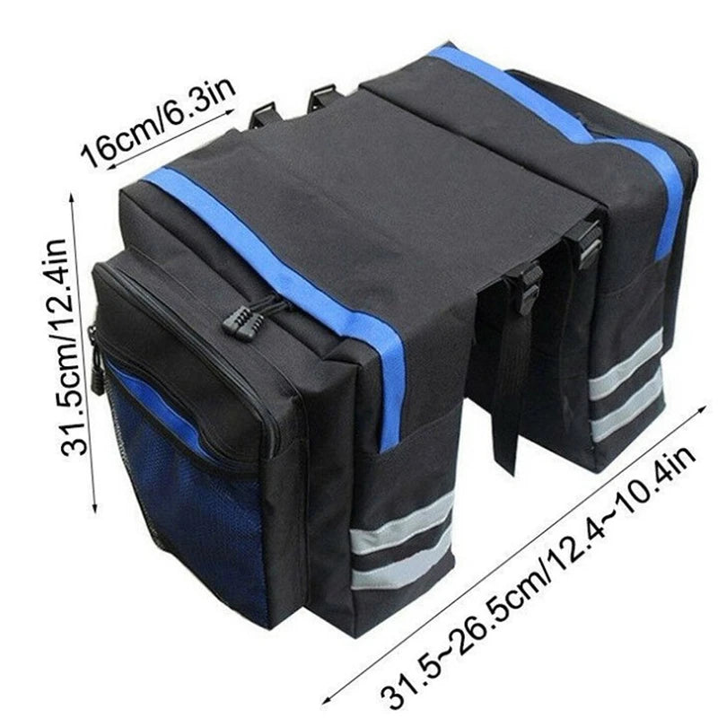 MTB Bicycle Carrier Bag Rear Rack Bike Trunk Bag Luggage Pannier Back Seat Double Side Cycling Bycicle Bag Durable Travel