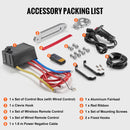 SucceBuy 13500lbs Electric Winch with 80ft Synthetic Rope Wireless Truck Winch IP55 Waterproof for Towing Off-Road SUV Jeep