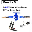 Motorcycle License Plate Holder and LED Turn Signal Light For Yamaha MT07 MT10 For Kawasaki Z750 Z800 For BMW R1200  Accessories