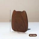 1pc Walnut Wood Bookends L-shaped Desk Organizer Desktop Book Holder School Stationery Office Accessories Nature Wood Book Stand