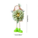 2024 Easter Flower Angel Wings Girls Window Sitting Fairy Tree Hanging Figurine For Woman Gift Home Wedding Birthday Party Decor