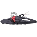 Motorcycle 12 LED Rear Fender Brake Tail Light For Off Road Enduro Dirt Bike Universal Wheel Cover Mudguard Rear Mud Guard