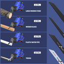 Cordless Reciprocating Saw,21V Brushless Electric Saws,0-3000RPM,Tool-Free Blade Change Electric Saw for PVC/Wood/Metal Cuting