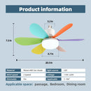 LED 40W Socket Ceiling Fan with Light, 20.5in Screw Ceiling Fans with Lights with Remote, For Bedroom/Garage/Kitchen