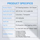 250ML UV Cleaning Liquid For Epson Roland Mimaki Ricoh Konica UV Modified Printer Cleaning Fluid UV Printhead Cleaning Solution