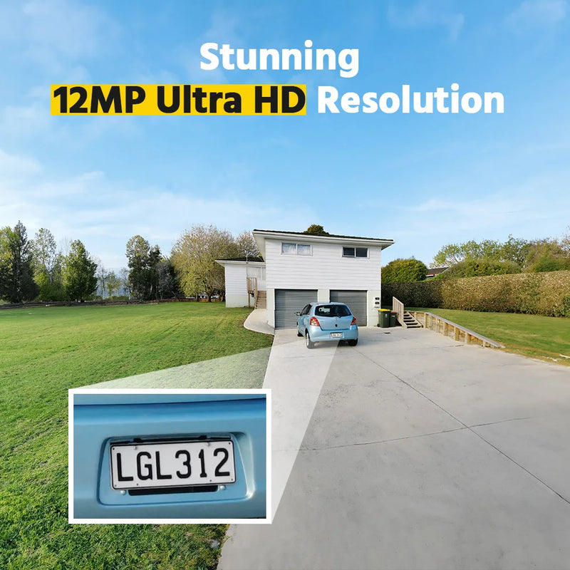 ANNKE 12MP 16CH PoE NVR for Security Camera System 24/7 Record Smart Playback Human Vehicle Targets Detection NVR Remote Access