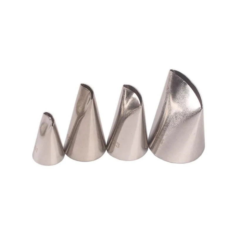 4pcs Rose Petal Metal Cream Tips Cake Decorating Tools Steel Icing Piping Nozzles Cake Cream Decorating Tool #61 #120 #123 #874