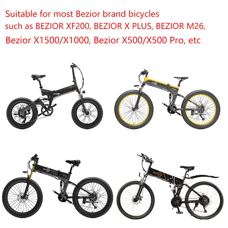 For Bezior X500/X500 pro/X1500/X1000/M26/XF200/X PLUS Folding Electric Bike 48V 52V Battery for Bezior ebike