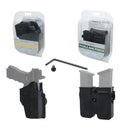 Victoptics Multi-Fit Holster and Double Magazine Pouch Autolocking universal Pistol Holster right hand double stacks 9mm .40 .45