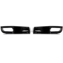 For Audi A8 D3 2008-2010 Gloss Black Front Bumper Grille Fog Light Grilel Cover