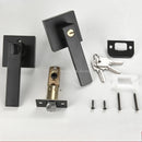 Black Door Handle Door Handle Lock Square Channel Privacy Mask Interior Bedroom Room Bathroom Lock Home Lock
