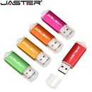 JASTER USB-Flash-Laufwerke 64 GB 32 GB Metall 16 GB USB 2.0 8 GB Schwarz 4 GB Speicherstick Pendrive Kostenloses individuelles Logo Werbegeschenk Schlüsselring