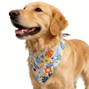 Dog Bandana Fruit Floral Spring Washable Soft Doggy Scarf Kerchief Summer Adjustable for Small Medium Large Dogs Pets