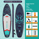 Feath-R-lite 11'6" Koi Sup Board Inflatable Surfboard Stand Up Paddle Board Inflatable Sup PaddleBoard with Accessories