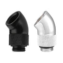 Brass G1/4 Thread 45 Degree Bend Angle Rotary Water Cooling Fittings Adapter Connector for Computer PC Water Cooling System